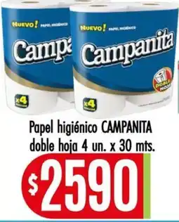 Supermercados Caracol Campanita papel higiénico oferta