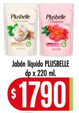 Supermercados Caracol Plusbelle jabón líquido oferta