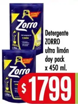 Supermercados Caracol Zorro detergente ultra limón oferta