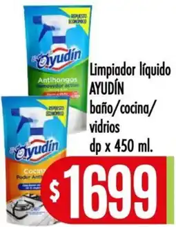 Supermercados Caracol Ayudín limpiador líquido baño/cocina/vidrios oferta