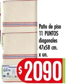 Supermercados Caracol Paño de piso 11 puntos diagonales oferta