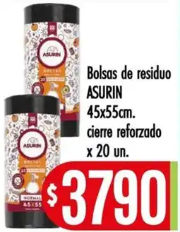 Supermercados Caracol Asurin bolsas de residuo oferta