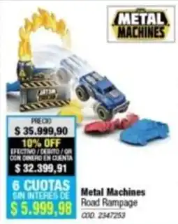Rio Shop Deco Metal Machines Road Rampage oferta
