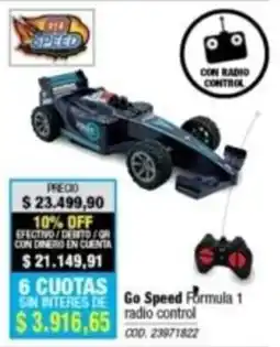 Rio Shop Deco Go Speed Formula 1 oferta