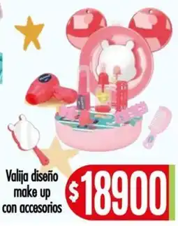 Supermercados Caracol Valija diseño make up con accesorios oferta