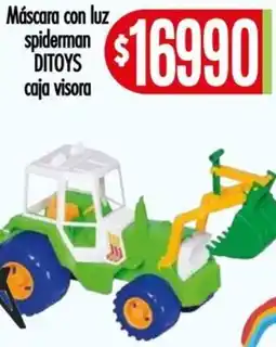 Supermercados Caracol Ditoys mascara con luz spiderman caja visora oferta