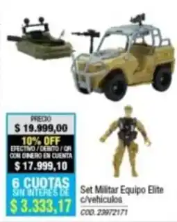Rio Shop Deco Set Militar Equipo Elite oferta