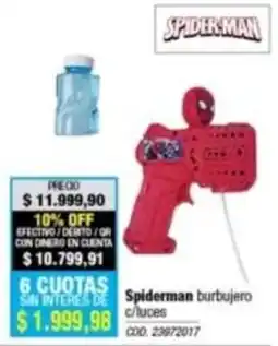 Rio Shop Deco Spiderman burbujero oferta