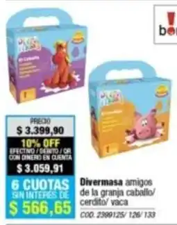 Rio Shop Deco Divermasa amigos de la granja caballo/cerdito/vaca oferta