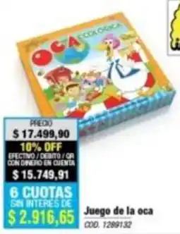 Rio Shop Deco Juego de la oca oferta