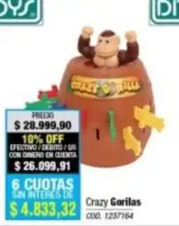 Rio Shop Deco Crazy Gorilas oferta