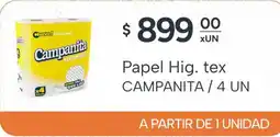 El Milagro Mayorista Campanita papel hig. tex oferta