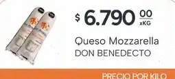 El Milagro Mayorista Don benedecto queso mozzarella oferta