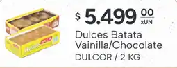 El Milagro Mayorista Dulcor dulces batata vainilla/chocolate oferta