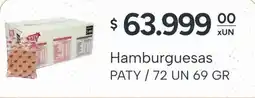 El Milagro Mayorista Paty hamburguesas oferta