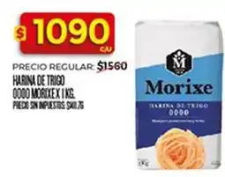 Supermercados DIA Morixe - harina de trigo 0000 morixex i kg oferta