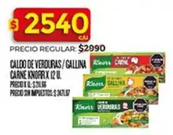 Supermercados DIA Knorr - caldo de verduras/gallina carne oferta