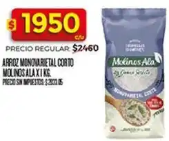 Supermercados DIA Molinos ala - arroz monovarietal corto oferta