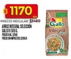 Supermercados DIA Gallo - arroz integral seleccion oferta