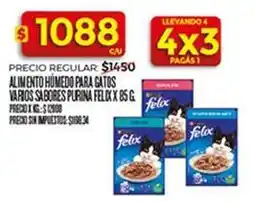 Supermercados DIA Alimento húmedo para gatos varios sabores oferta