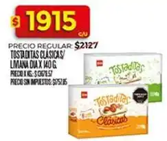 Supermercados DIA Tostaditas clásicas oferta