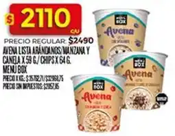 Supermercados DIA Avena lista arándanos/manzana y canela x 59 g / chips x 64 g oferta