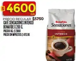 Supermercados DIA Bonafide - café sensaciones intenso oferta