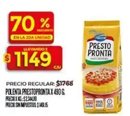 Supermercados DIA Presto pronta - polenta prestopronta x 490 g oferta