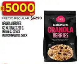 Supermercados DIA Granola berries oferta