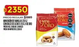 Supermercados DIA 9 de oro - mini bucán de vainilla x 210 g / con dulce de leche x 215 g oferta