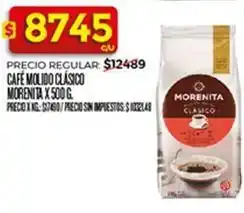 Supermercados DIA Morenita - café molido clásico morenita x 500 g oferta
