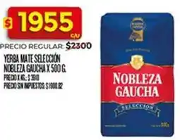 Supermercados DIA Nobleza gaucha - yerba mate seleccion nobleza gaucha x 500 g oferta