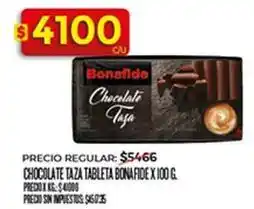 Supermercados DIA Bonafide - chocolate taza tableta oferta