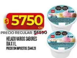 Supermercados DIA Helado varios sabores oferta