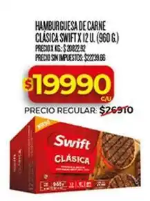 Supermercados DIA Swift - hamburguesa de carne clasica oferta