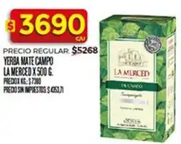 Supermercados DIA La merced - yerba mate campo la merced x 500 g oferta
