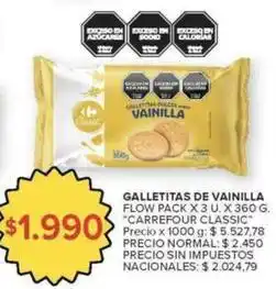 Carrefour Galletitas de vainilla oferta