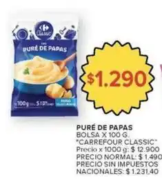 Carrefour Carrefour - pure de papas oferta