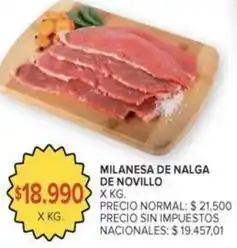 Carrefour Milanesa de nalga oferta