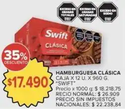 Carrefour Swift - hamburguesa clásica oferta