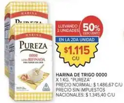 Carrefour Pureza - harina de trigo 0000 oferta