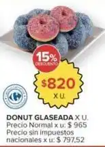 Carrefour Carrefour - donut glaseada oferta