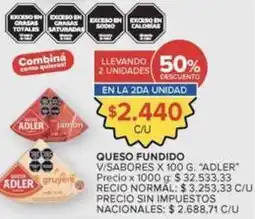 Carrefour Adler - queso fundido oferta