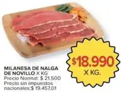 Carrefour Milanesa de nalga de novillo oferta