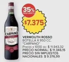 Carrefour Carpano - vermouth rosso oferta