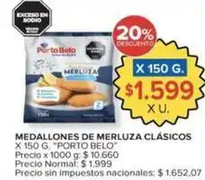 Carrefour Porto belo - medallones de merluza clásicos oferta