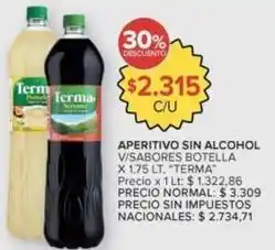 Carrefour Terma - aperitivo sin alcohol v/sabores oferta