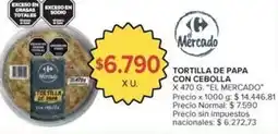 Carrefour Tortilla de papa con cebolla oferta