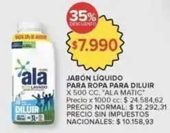 Carrefour Ala - jabón líquido para ropa para diluir oferta