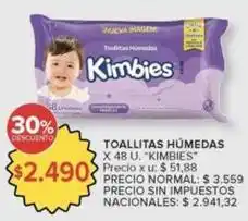 Carrefour Kimbies - toallitas húmedas oferta